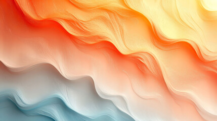 Abstract wavy background with warm and cool colors.