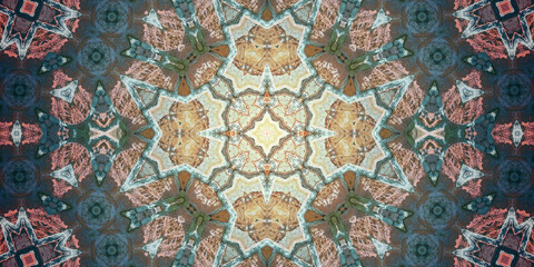 Seamless art pattern. Art flower. Texture artistic pattern