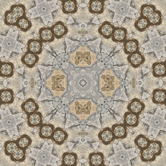 Seamless abstract pattern. Symmetrical texture. Square pattern art