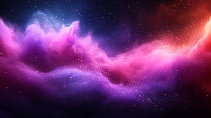Obraz premium Abstract nebulae cosmic clouds.