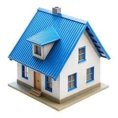 house on white background