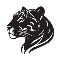 Streamlined jaguar silhouette ideal for versatile design applications – jaguar silhouette – jaguar vector – jaguar illustration – silhouette of jaguar

