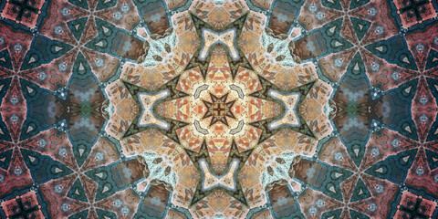 Seamless art pattern. Art flower. Texture artistic pattern