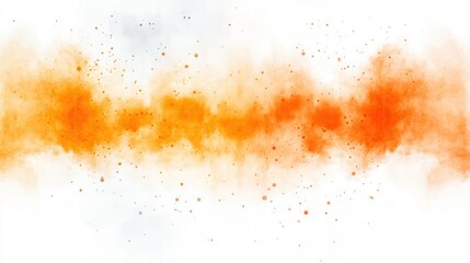 Abstract Orange Watercolor Explosion: A Vibrant Burst of Color