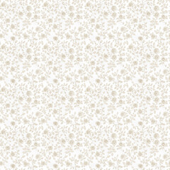 Beige Floral Beige Floral Pattern Design