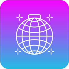 Fototapeta premium Disco ball Icon
