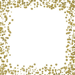 Golden glitter elegant classic shiny celebration frame