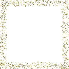Golden glitter elegant classic shiny celebration frame
