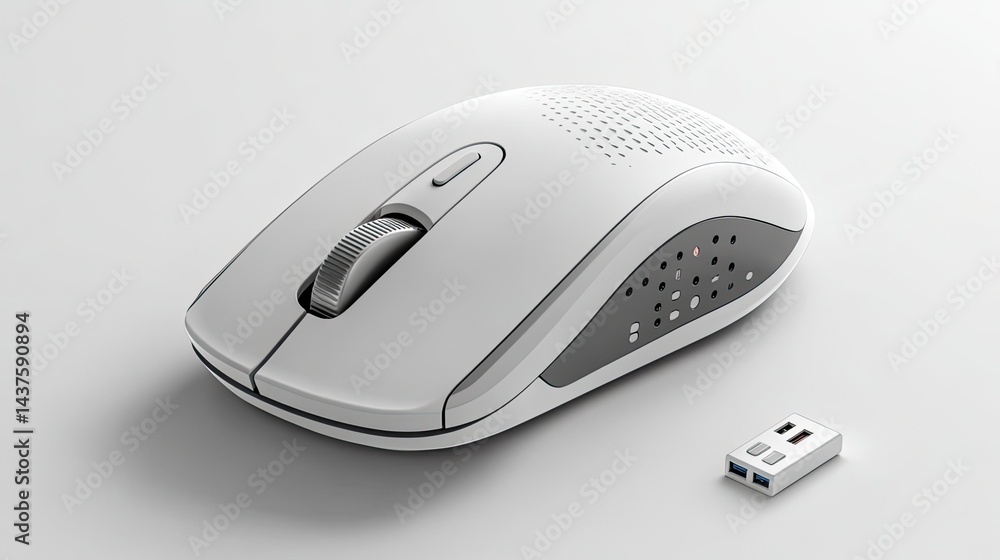 Aufkleber floating computer mouse with wireless dongle