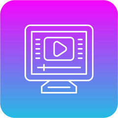 Obraz premium Video player Icon