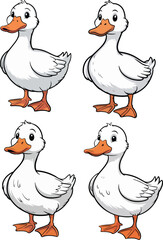 Fototapeta premium Duck vector illustration