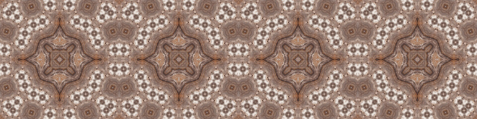 Seamless abstract ribbon pattern. Art ribbon. Symmetrical texture pattern