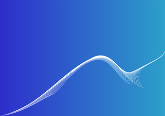 abstract blue background with a bright flow made of lines