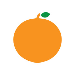 Fresh Orange Fruit Logo Image