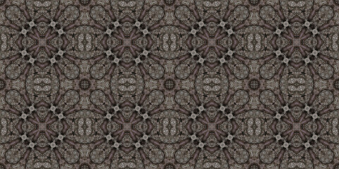 Seamless abstract pattern banner. Art texture. Symmetrical kaleidoscope
