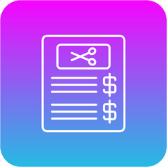 Fototapeta premium Price list Icon