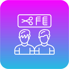 Barber clients Icon
