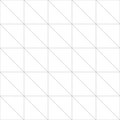 Half-Square Triangle Grid Pattern Vector. Seamless white background pattern