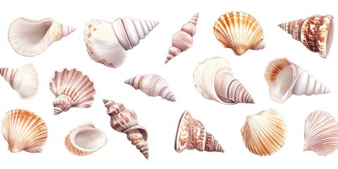 Variety of Seashells