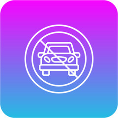 Obraz premium No parking Icon