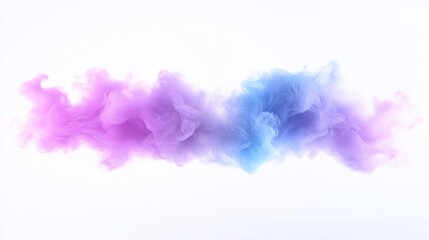 Fototapeta premium Abstract swirling clouds of pastel pink and blue ink