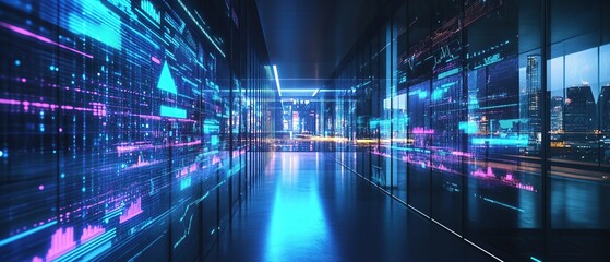 Futuristic Data Corridor
