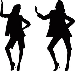 women's silhouette vector