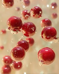 Schisandra Berries Floating in Water