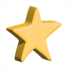 3d abstract star clipart Single element for design