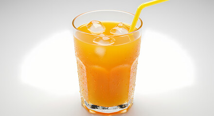 Fototapeta premium Refreshing Orange Juice Icy Cold Drink Recipe Images