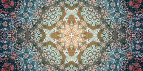 Seamless art pattern. Art flower. Texture artistic pattern