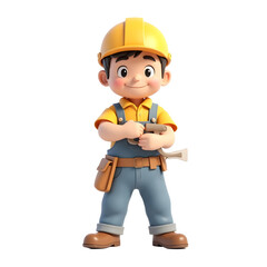 Cartoon Construction Worker