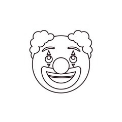 clown face emoji vector circus illustration fool goofy funny