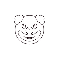 clown face emoji vector circus illustration fool goofy funny
