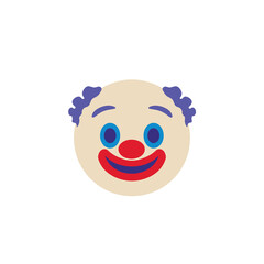 clown face emoji vector circus illustration fool goofy funny