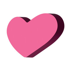 3d heart clipart Single element for design