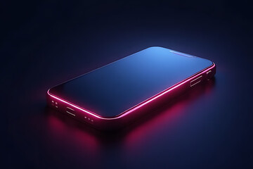 Innovative smartphone showcase digital space technology display futuristic environment close-up view