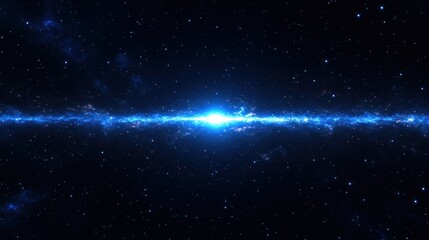 Obraz premium Celestial Brilliance: A Galactic Core's Radiant Glow