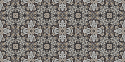 Seamless abstract pattern banner. Art texture. Symmetrical kaleidoscope