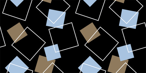 Seamless abstract geometric pattern. Vector Illustration.