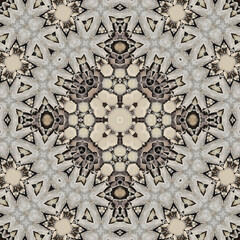 Seamless abstract pattern. Symmetrical texture. Square pattern art