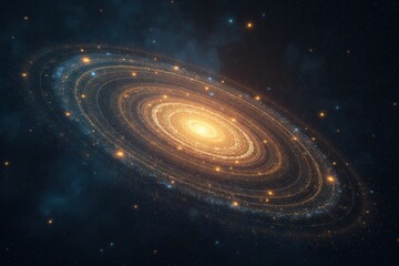 Mesmerizing view of swirling galaxy in space