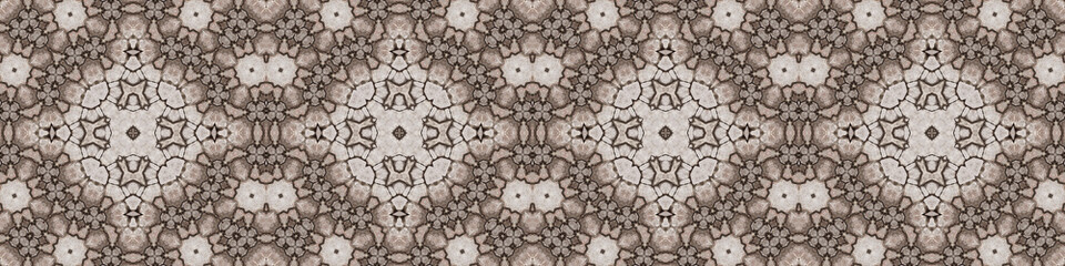 Seamless abstract ribbon pattern. Art ribbon. Symmetrical texture pattern