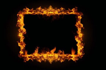 Fototapeta premium Fire Frame