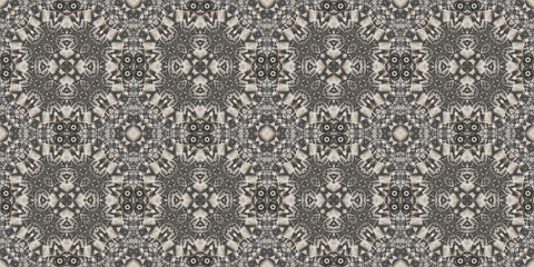Seamless abstract pattern banner. Art texture. Symmetrical kaleidoscope