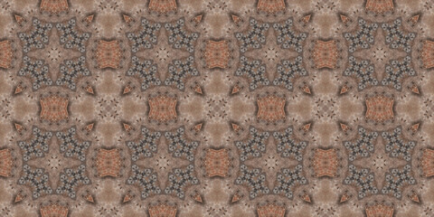 Seamless abstract pattern banner. Art texture. Symmetrical kaleidoscope