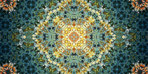 Seamless art pattern. Art flower. Texture artistic pattern