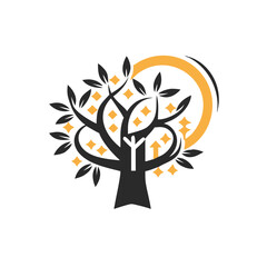 Obraz premium tree logo design vector