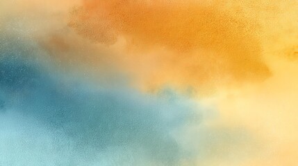 Warm Blue and Gold Gradient Background with Soft Grainy Texture