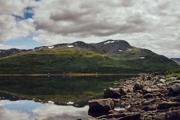 The Lake Eldrevatnet in the Hemsedal valley, Sogn og Fjordane, Norway